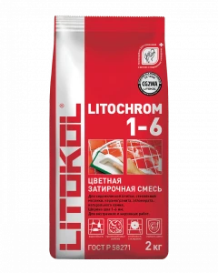 Затирка цем. LITOCHROM 1-6 С30 ж.-серая 2кг