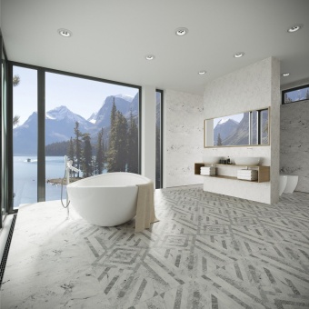 Керамогранит Gracia Ceramica Инверно белый узор 600*600