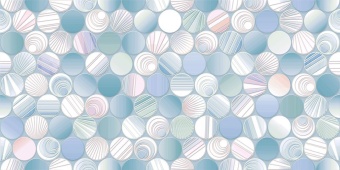 Настенная плитка ALMA ceramica Болле цветной рельеф 249*500