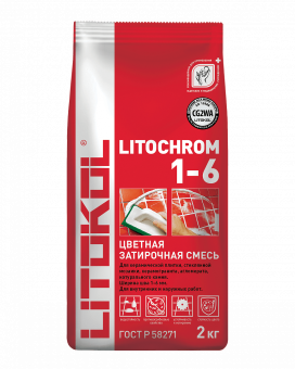 Затирка цем. LITOCHROM 1-6 С190 васильк. 2кг