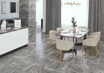 Керамогранит ALMA ceramica Аркадия серый лаппатир 600*600 (1,8)